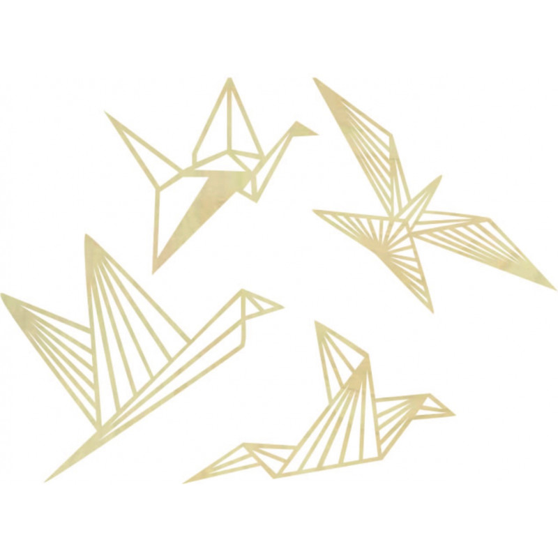 Pictură murală modernă - păsări libere 4 buc -...