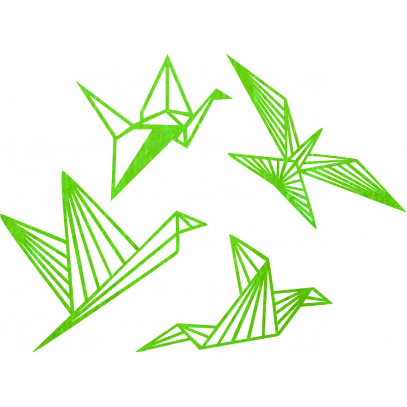 Pictură murală modernă - păsări libere 4 buc -...