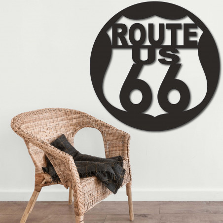 Imagine de perete din lemn U.S. ROUTE 66