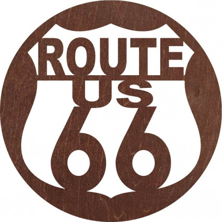 Imagine de perete din lemn U.S. ROUTE 66