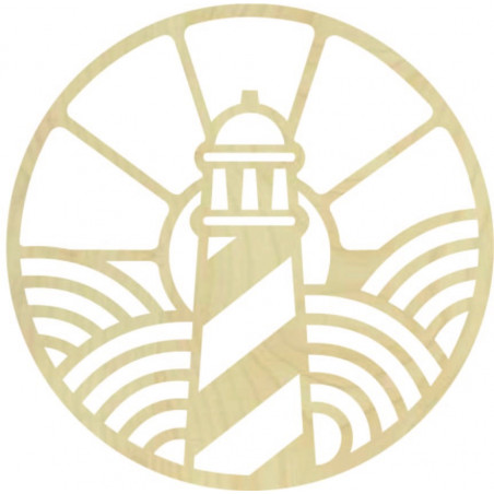 Tablou din lemn cu motiv de far - FEDRO