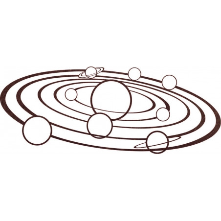 Artă de perete modernă Sistem solar - SOLAR