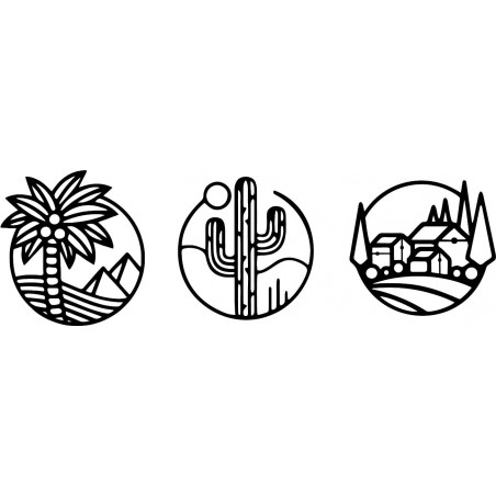 Pictură murală Sahara în trei piese - ARAHSA