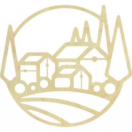 Case cu tablouri de perete din lemn - MOLDE