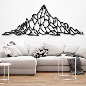 Decorație poligonală pe peretele dealului stâncos 2