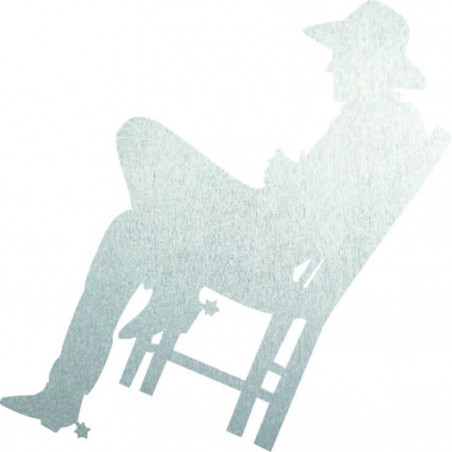 Tablou elegant din lemn pe perete - COWBOY | SENTOP
