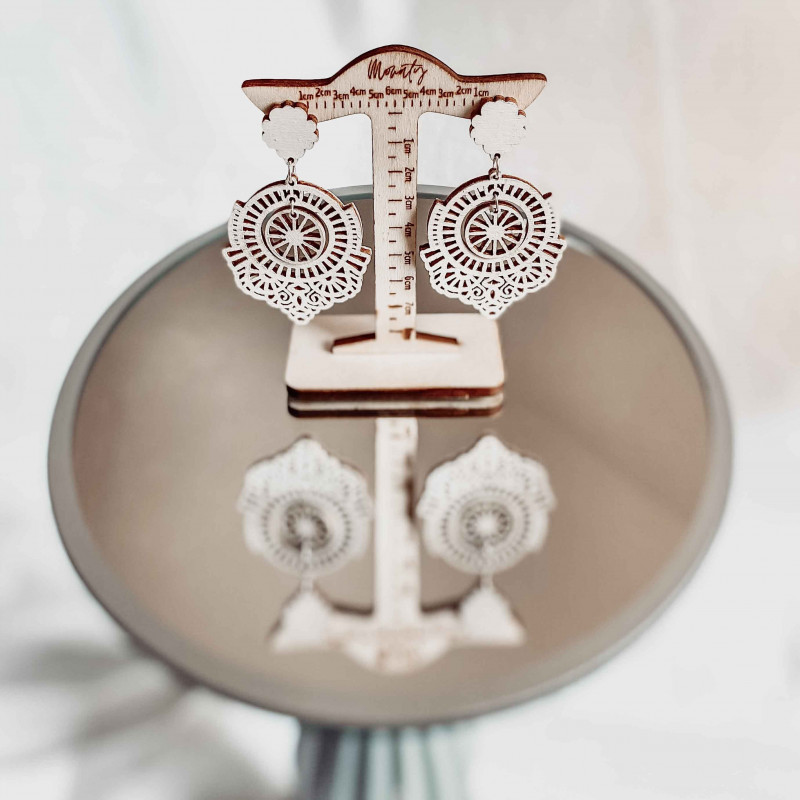 Cercei legați din lemn AVENTIS - MONATY | SENTOP