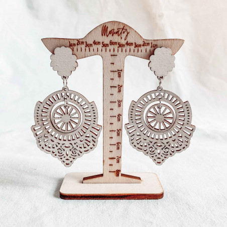 Cercei legați din lemn AVENTIS - MONATY | SENTOP