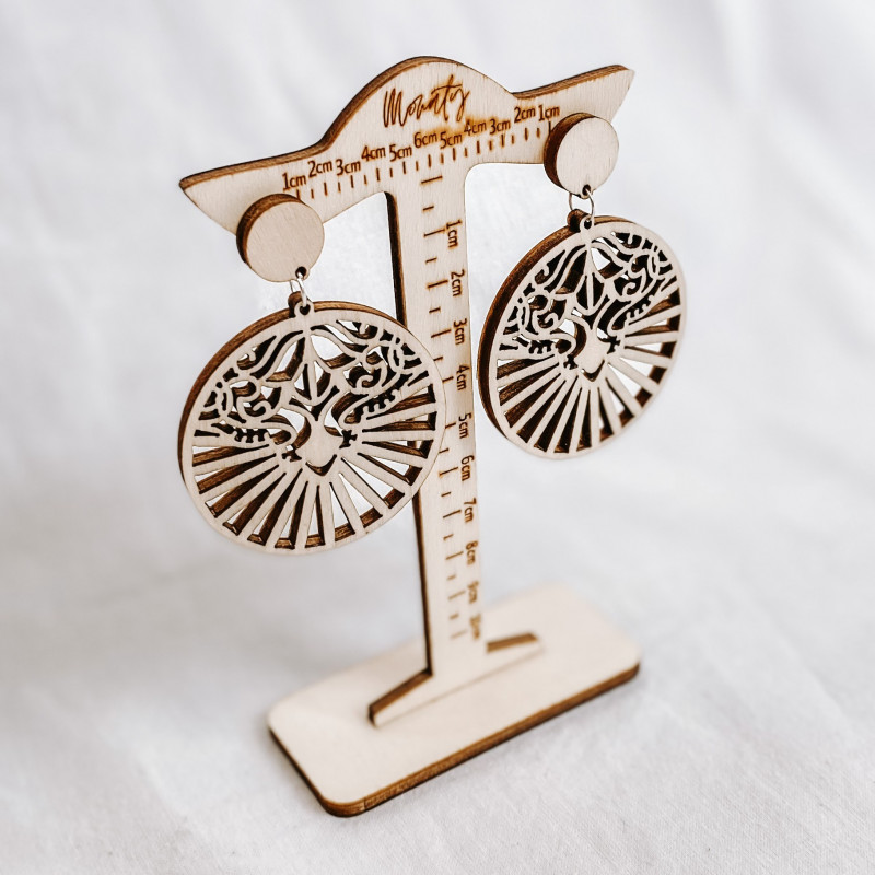 Cercei din pandantiv din lemn LILIEN - MONATY |...