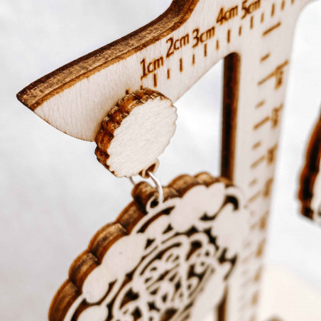 Cercei din pandantiv din lemn AURORA - MONATY | SENTOP