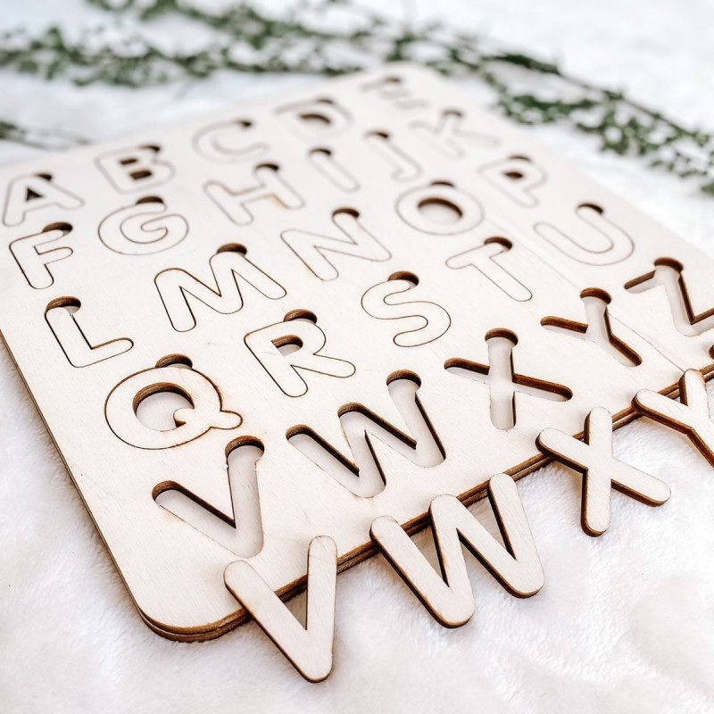 Insert montessori din lemn pentru copii -...