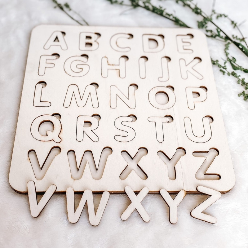 Insert montessori din lemn pentru copii -...