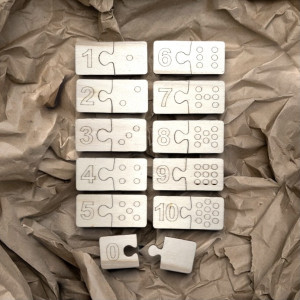 Insert Montessori din lemn pentru copii - două piese... 2