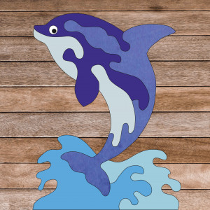 Ajutor senzorial din lemn Montessori - Delfin | SENTOP... 2