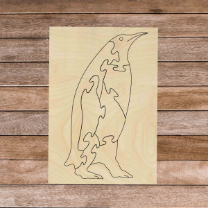 Puzzle educativ montessori din lemn - Penguin | SENTOP... 2