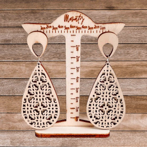 Cercei suspendati din lemn JULIEN - MONATY | SENTOP 2