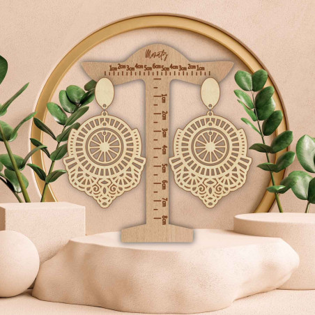 Cercei legați din lemn AVENTIS - MONATY | SENTOP