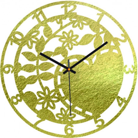 Ceas de perete din lemn natura - ORTORIK