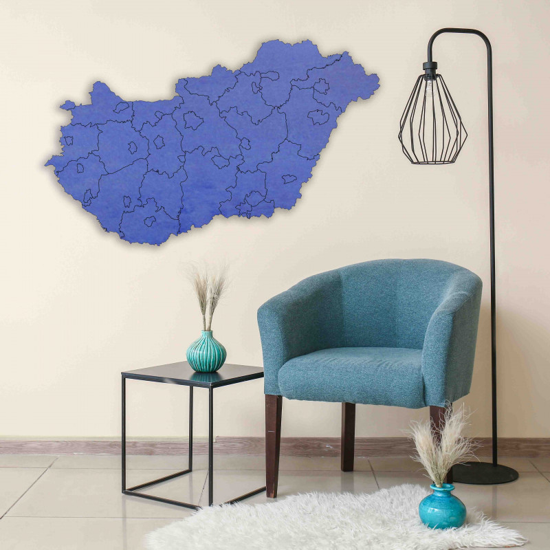 Hartă de perete din lemn a Ungariei - 40 bucăți...