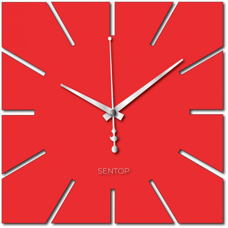 Ceas de perete cu design pătrat minimalist - KAVARDI