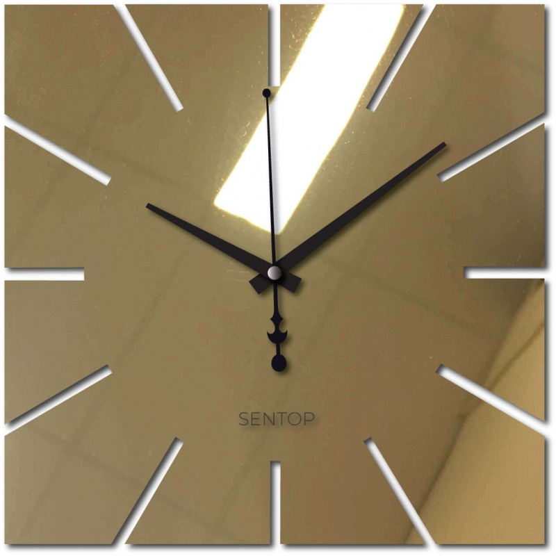 Ceas de perete cu design pătrat minimalist - KAVARDI