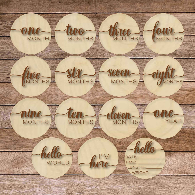 Cartonașe din lemn cu momente importante -...