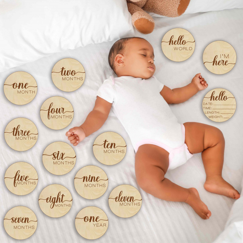 Cartonașe din lemn cu momente importante -...