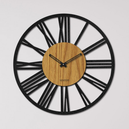 Ceas de perete Numere romane stejar - ORFERIG