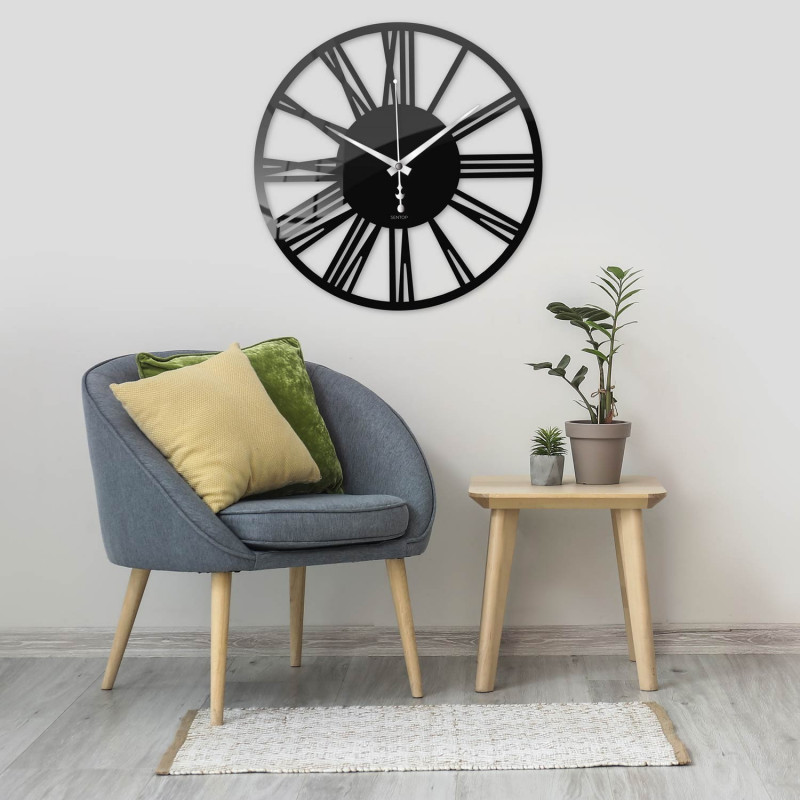 Ceas de perete din plexiglas