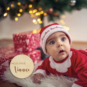 Milestone din lemn - Primul meu Crăciun 1 buc 2