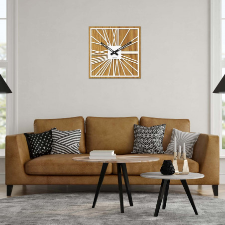 Ceas de perete din lemn - Sentop | HDFK031 | Stejar