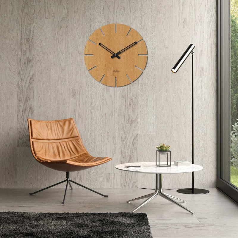 Ceas de perete rotund - Sentop | HDFK034 | de lemn