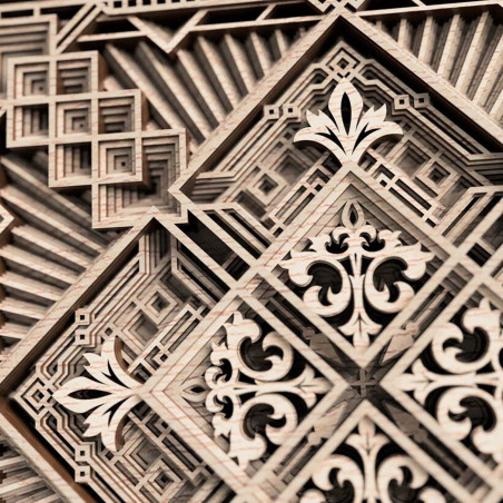 Exclusive mandala pictura de perete 3D pătrat - KREJDER