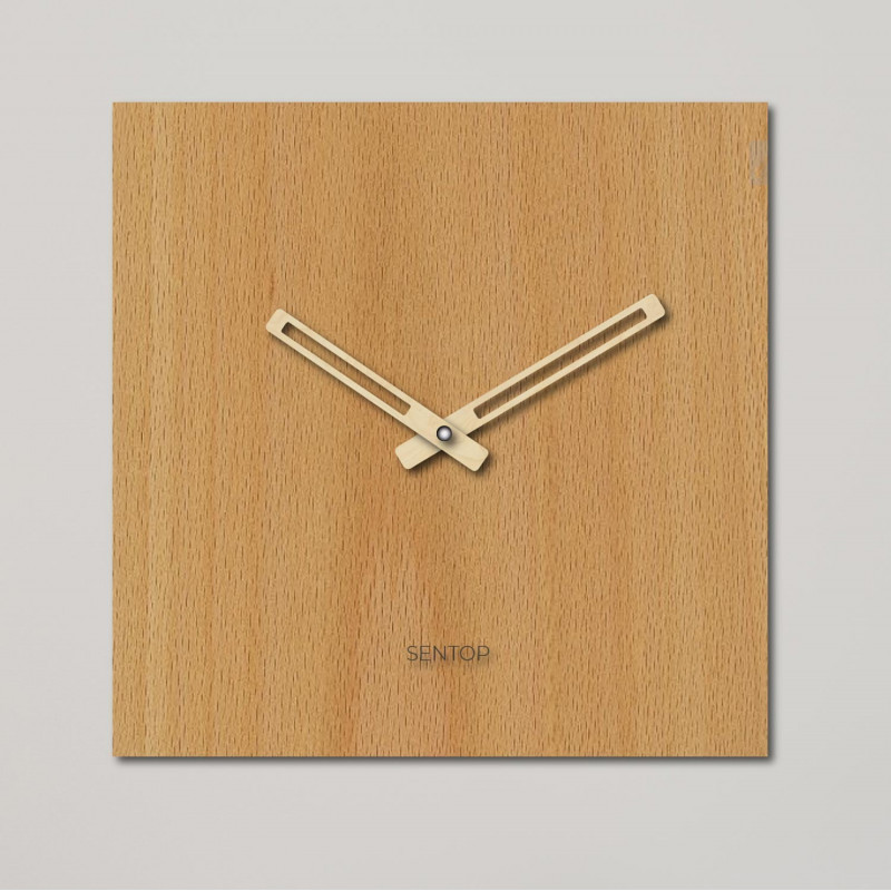 Ceas de perete minimalist - pătrat Sentop...