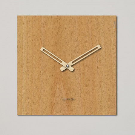 Ceas de perete minimalist - pătrat Sentop HDFK036 | de lemn