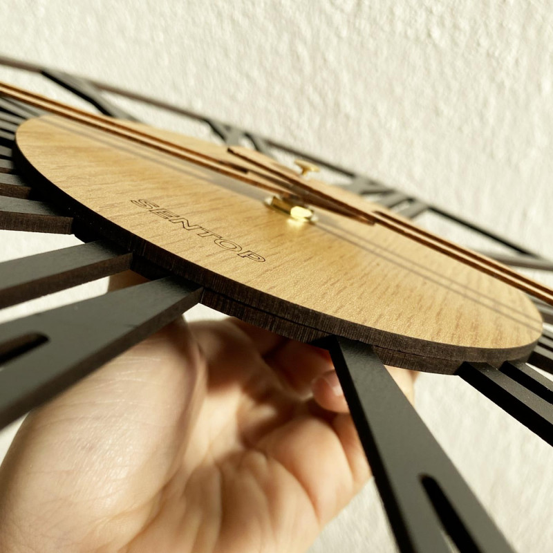 Ceas de perete Numere romane stejar - ORFERIG