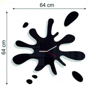Dimensiunea ceasului de perete X-momo. Ceas de perete cu design realizat din PMMA 2