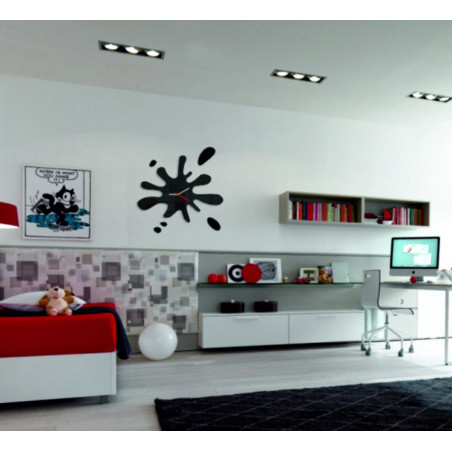 Dimensiunea ceasului de perete X-momo. Ceas de perete cu design realizat din PMMA Dimensiunea ceasului de perete X-momo. Ceas de perete cu design realizat din PMMA