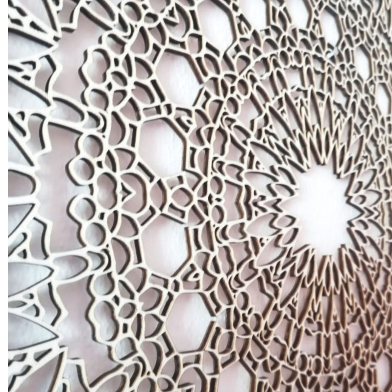 Mandala din lemn pentru perete - Poet