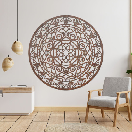Mandala modernă sculptată, floarea vieții - ZIBEZI