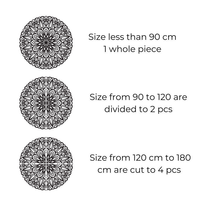 Mandala elegantă din lemn pe perete - SOFIS