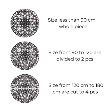 Mandala elegantă din lemn pe perete - SOFIS