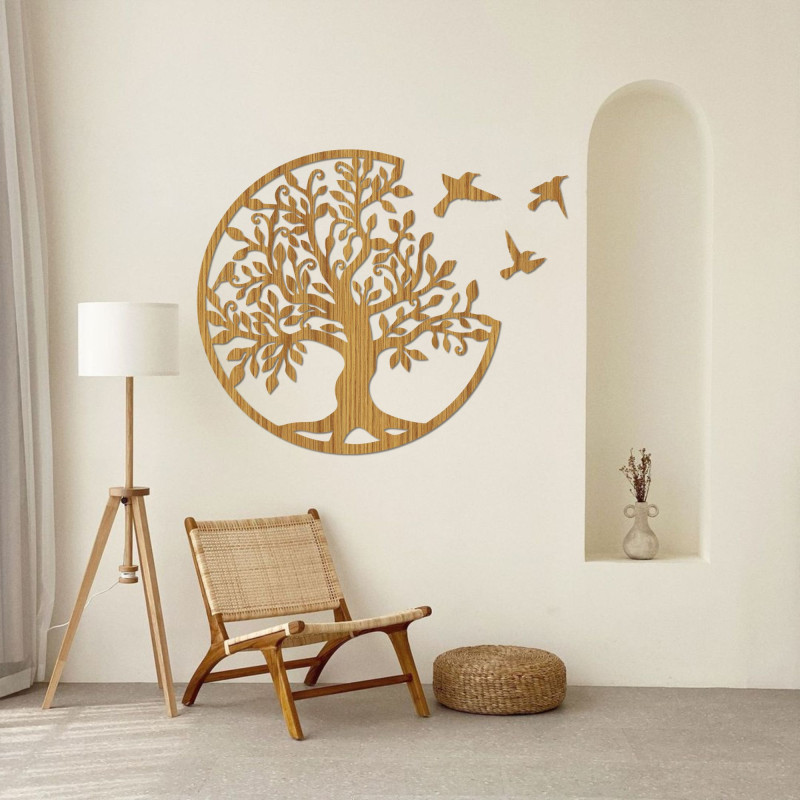 Pictură Pomul Vieții cu păsări zburătoare - HOVOJT