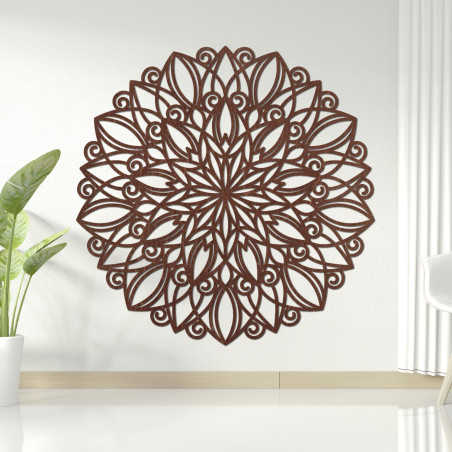 Perete din lemn mandala dans floare - ORPEROF