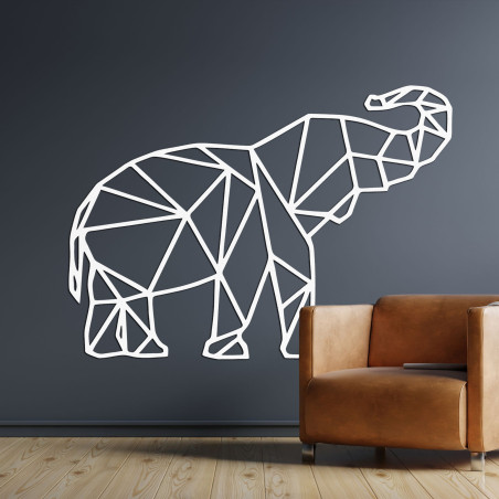 Pictură murală Forma geometrică a unui elefant - FELVINA