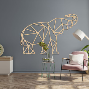 Geometric perete pictura elefant - MALRVIN 2