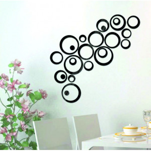 Oglinzi decorative. Autocolante oglinda pe perete ca o imagine sau decor, autocolant 3D acrilic 2