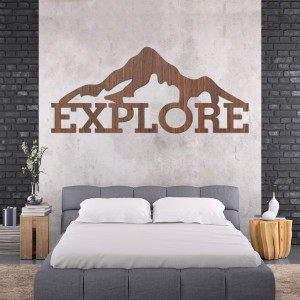 Imagine sculptată în lemn a unui munte - JAMMONY 2