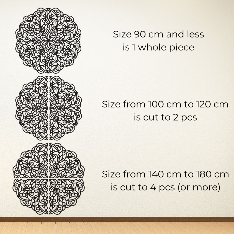 Mandala din lemn, pictură murală - TERRONS