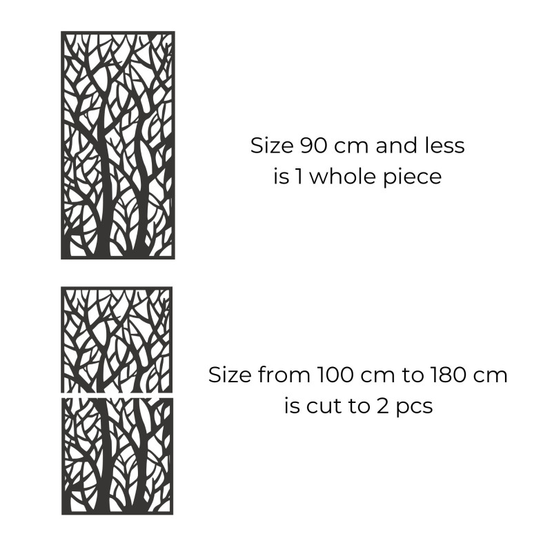 Panou decorativ pictură siluete de pădure - MONY